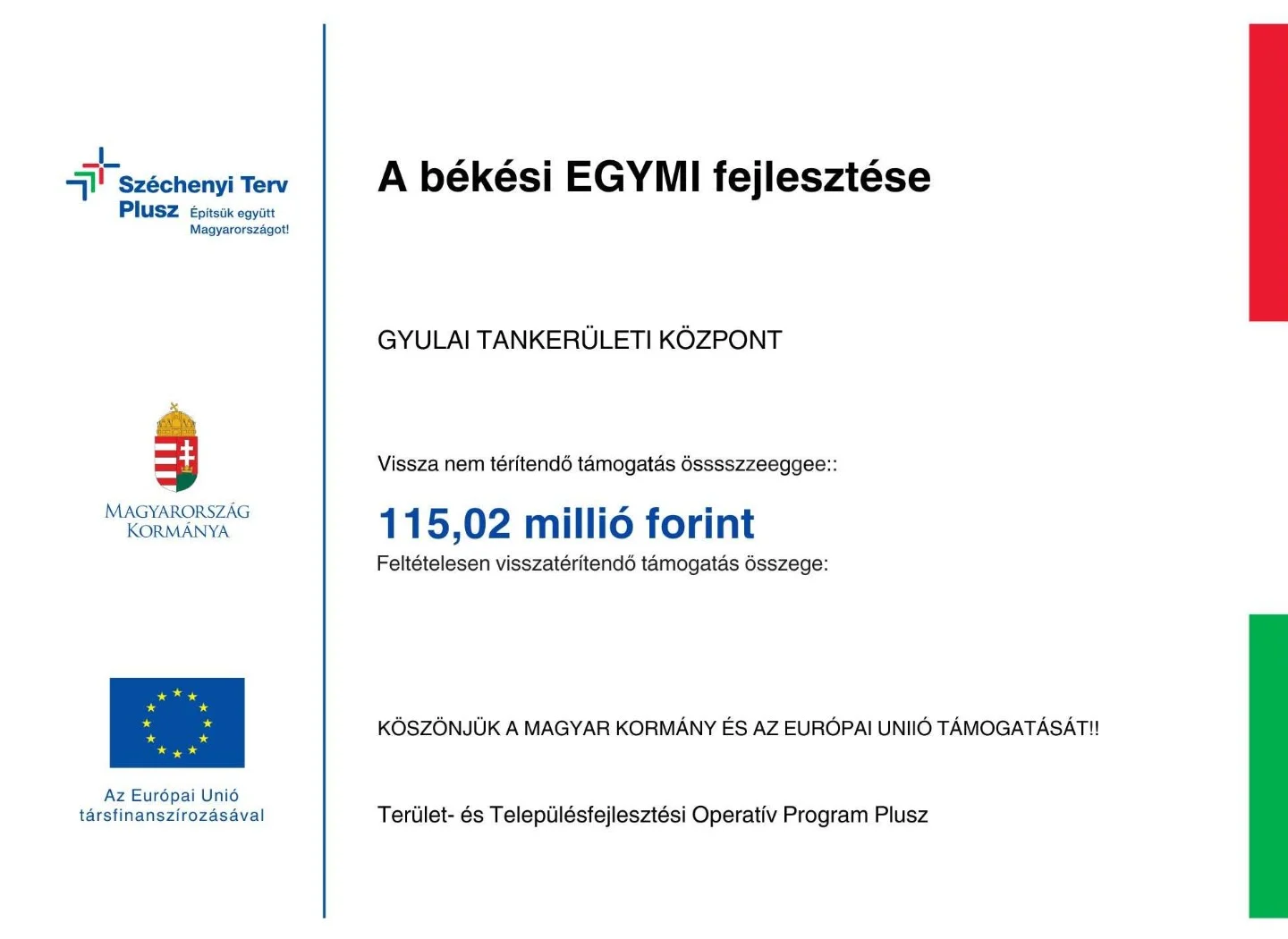 Belterületi utak fejlesztése Békésszentandráson